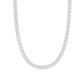 14K WHITE GOLD 17 7/8CT 20" ROUND DIAMOND LADIES TENNIS NECKLACE