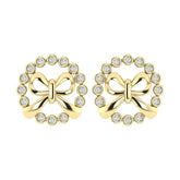 LADIES PENDANT WITH CHAIN 0.13CT ROUND DIAMOND 10K YELLOW GOLD