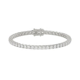 LADIES BRACELET 7CT ROUND DIAMOND 14K WHITE GOLD