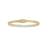 LADIES BRACELET 11CT ROUND DIAMOND 14K YELLOW GOLD