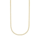 MENS NECKLACE 7CT ROUND DIAMOND 14K YELLOW GOLD
