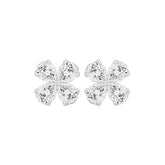 LADIES EARRINGS 1 1/3CT PEAR DIAMOND 14K WHITE GOLD