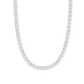 14K WHITE GOLD 9 1/2CT 16" ROUND DIAMOND LADIES TENNIS NECKLACE