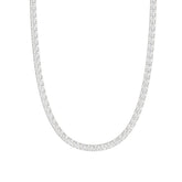 14K WHITE GOLD 7 3/4CT 18" ROUND DIAMOND LADIES TENNIS NECKLACE