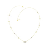 14K YELLOW GOLD 2 1/4CT ROUND/OVAL DIAMOND LADIES NECKLACE