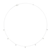 10K WHITE GOLD 1.00CT ROUND DIAMOND LADIES NECKLACE