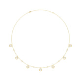 14K YELLOW GOLD 1 1/2CT ROUND DIAMOND LADIES NECKLACE