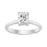 14K WHITE GOLD 1.00CT RADIANT DIAMOND LADIES SOLITAIRE RING