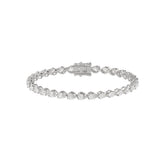 Elegant Pear Shape Diamond Ladies Tennis Bracelet in 14K White Gold 3 1/2CT (Color F-G -Clarity VS1/VS2)