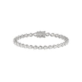 Elegant Pear Shape Diamond Ladies Tennis Bracelet in 14K White Gold 3 1/2CT (Color F-G -Clarity VS1/VS2)