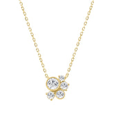 Elegant 1/2CT Round Diamond for Women Yellow Gold 10K Necklace (Color F-G Clarity VS1/VS2)