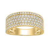 Elegant 14K Yellow Gold 1.00Ct Round Diamond Band Women Classic Band Jewelry (Color F-G -Clarity Vs1/Vs2)