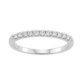 Elegant 14K White Gold Ladies Diamond Wedding Band With 1/4Ct Round Diamonds