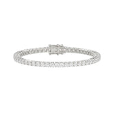 LADIES BRACELET 5CT ROUND DIAMOND 14K WHITE GOLD
