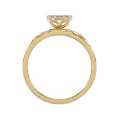 LADIES TRIOS SET 0.33CT ROUND DIAMOND 10K YELLOW GOLD
