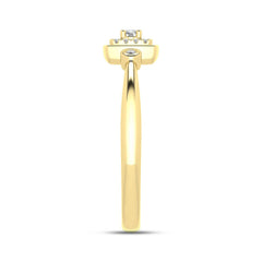 LADIES RING 0.10CT ROUND DIAMOND 10K YELLOW GOLD