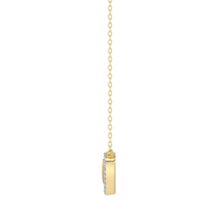 LADIES NECKLACE 0.10CT ROUND DIAMOND 10K YELLOW GOLD