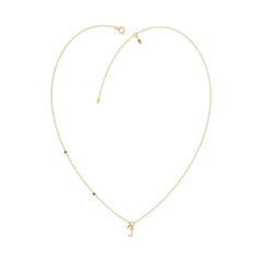 LADIES NECKLACE 0.10CT ROUND DIAMOND 10K YELLOW GOLD