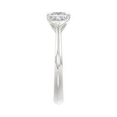 LADIES SOLITAIRE RING 1 1/2CT PRINCESS DIAMOND 14K WHITE GOLD