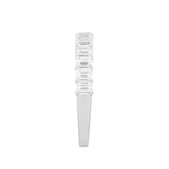 LADIES BAND 1 1/2CT EMERALD DIAMOND 14K WHITE GOLD