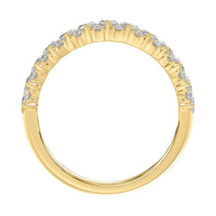 14K YELLOW GOLD 1 1/2CT ROUND/MARQUISE DIAMOND LADIES BAND