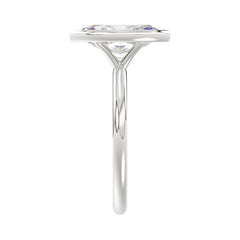 LADIES SOLITAIRE RING 2CT MARQUISE DIAMOND 14K WHITE GOLD (CENTER STONE MARQUISE DIAMOND 2CT )
