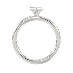 LADIES SOLITAIRE RING 1CT MARQUISE DIAMOND 14K WHITE GOLD (CENTER STONE MARQUISE DIAMOND 1CT )