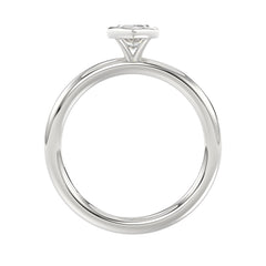 LADIES SOLITAIRE RING 1CT MARQUISE DIAMOND 14K WHITE GOLD (CENTER STONE MARQUISE DIAMOND 1CT )