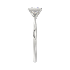 LADIES SOLITAIRE RING 1CT PRINCESS DIAMOND 14K WHITE GOLD (CENTER STONE PRINCESS DIAMOND 1CT )
