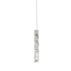 LADIES NECKLACE 1 1/2CT MARQUISE DIAMOND 14K WHITE GOLD 
