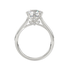 14K WHITE GOLD 4.00CT ROUND DIAMOND LADIES BRIDAL SET (CENTER STONE ROUND DIAMOND 3.00CT)