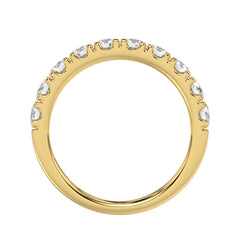 14K YELLOW GOLD 1.00CT ROUND DIAMOND LADIES BAND