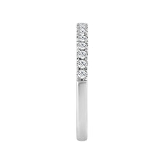 14K WHITE GOLD 1/4CT ROUND DIAMOND LADIES BAND