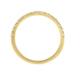 14K YELLOW GOLD 1/4CT ROUND DIAMOND LADIES BAND