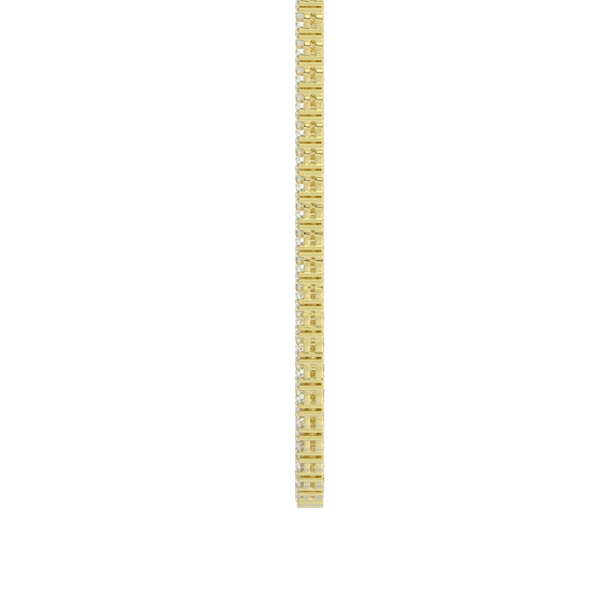 14K YELLOW GOLD 10 1/3CT 18" ROUND DIAMOND LADIES TENNIS NECKLACE