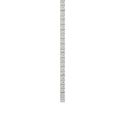 14K WHITE GOLD 7 3/4CT 18" ROUND DIAMOND LADIES TENNIS NECKLACE