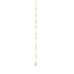14K YELLOW GOLD 2 1/4CT ROUND/EMERALD DIAMOND LADIES NECKLACE