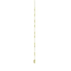 14K YELLOW GOLD 2 1/4CT ROUND/OVAL DIAMOND LADIES NECKLACE