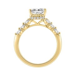 14K YELLOW GOLD 4.00CT ROUND/OVAL/MARQUISE DIAMOND LADIES RING (CENTER STONE OVAL DIAMOND 3CT)