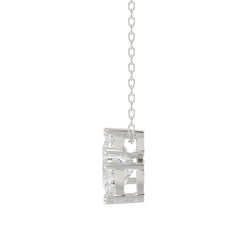 14K WHITE GOLD 1 3/4CT FANCY CUT ALPHABET DIAMOND LADIES PENDANT WITH CHAIN