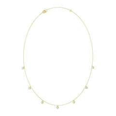 10K YELLOW GOLD 1.00CT ROUND DIAMOND LADIES NECKLACE