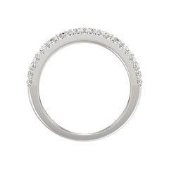 Ladies 14K White Gold Ladies Band 2 1/4CT Featuring Round &amp; Radiant Cut Diamonds