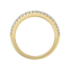 3.00 CT Fashion Band for Ladies Round &amp; Radiant Cut Diamonds 14K Yellow Gold Luxury Band (Color F-G -Clarity VS1/VS2)