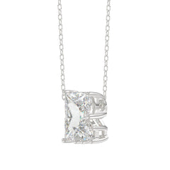 10K WHITE GOLD 1 5/8CT FANCY CUT ALPHABET DIAMOND LADIES PENDANT WITH CHAIN