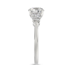 14K WHITE GOLD 2 1/3CT ROUND/PEAR DIAMOND LADIES RING (CENTER STONE ROUND DIAMOND 1 1/4CT)
