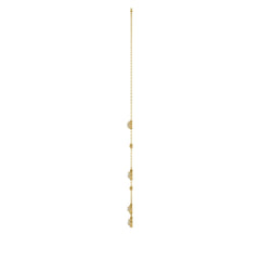 14K YELLOW GOLD 1.00CT ROUND/PEAR DIAMOND LADIES NECKLACE