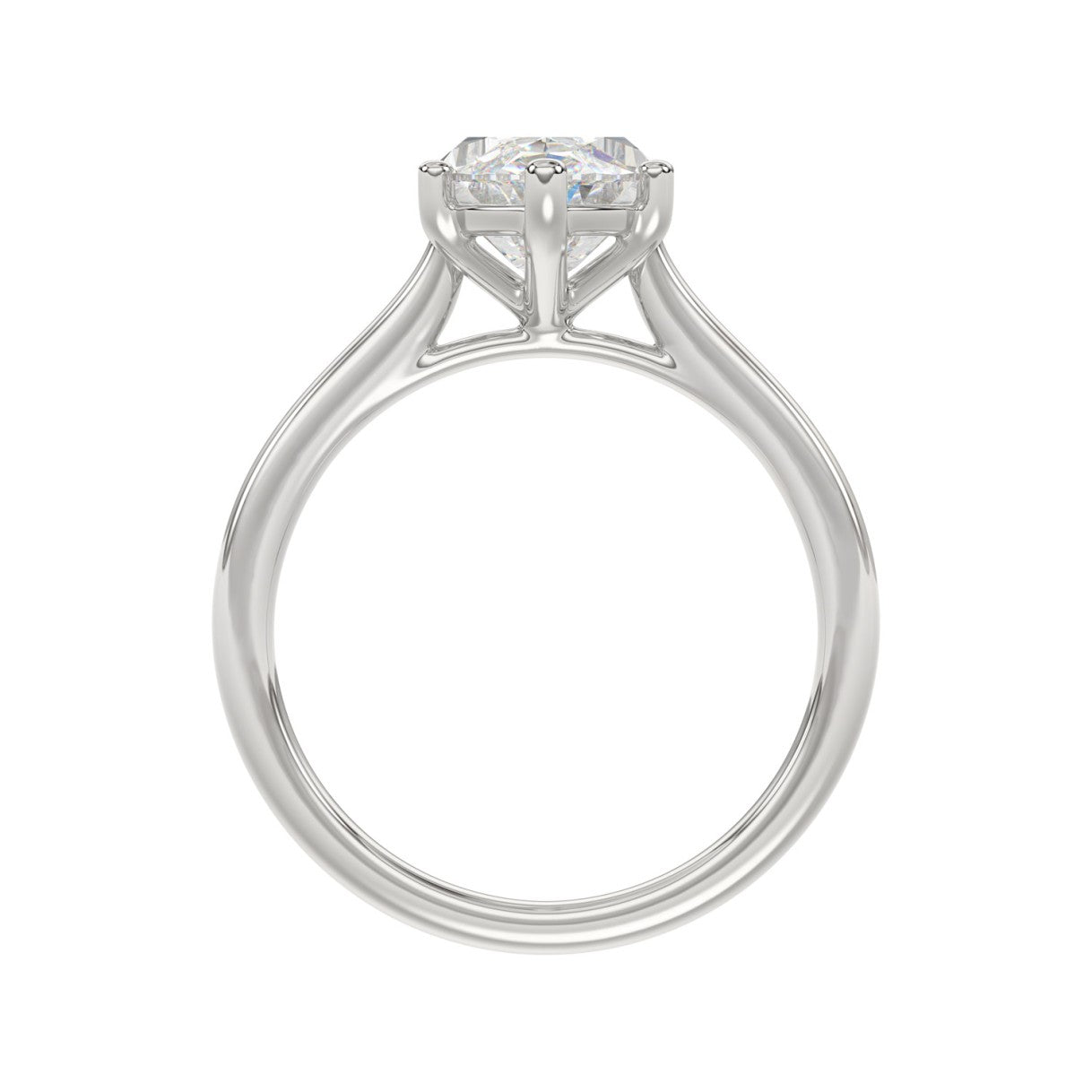 14K WHITE GOLD 1 1/2CT MARQUISE DIAMOND SOLITAIRE RING 