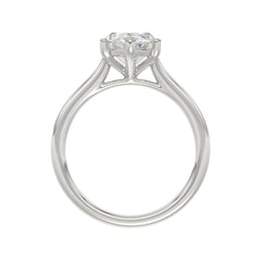 14K WHITE GOLD 1 1/2CT MARQUISE DIAMOND SOLITAIRE RING 