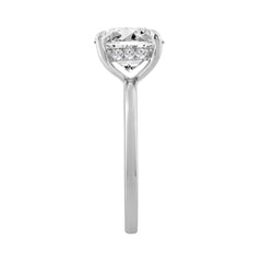 14K WHITE GOLD 3.00CT ROUND DIAMOND LADIES RING 