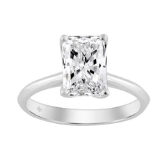 14K WHITE GOLD 2.00CT RADIANT DIAMOND LADIES SOLITAIRE RING